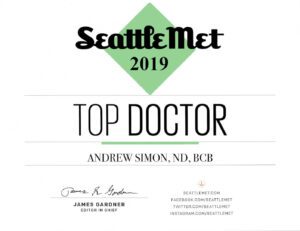 Seattle Met Top Doctor 2019 Naturopathic Physician