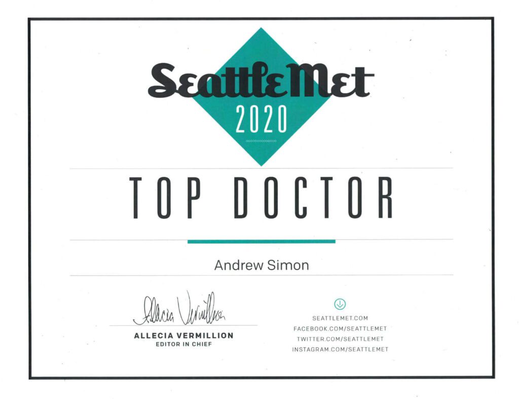 Seattle Met Top Doctor 2020 Naturopathic Medicine