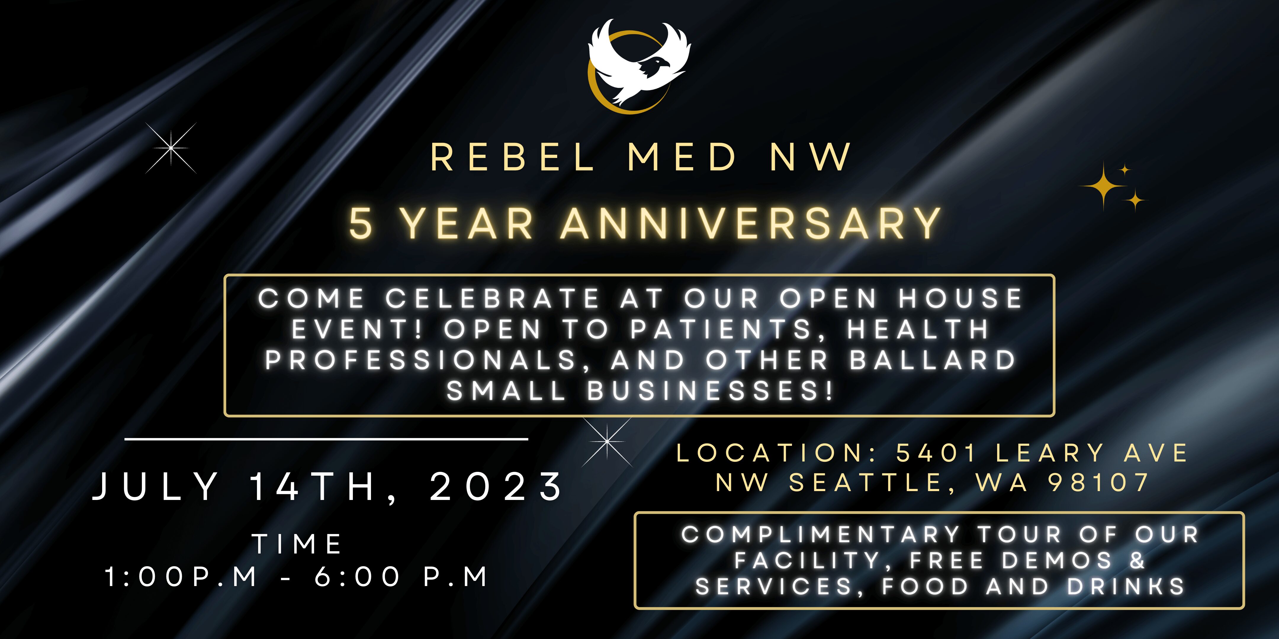 Rebel Med NW 5 Year Anniversary Open House in Ballard Seattle